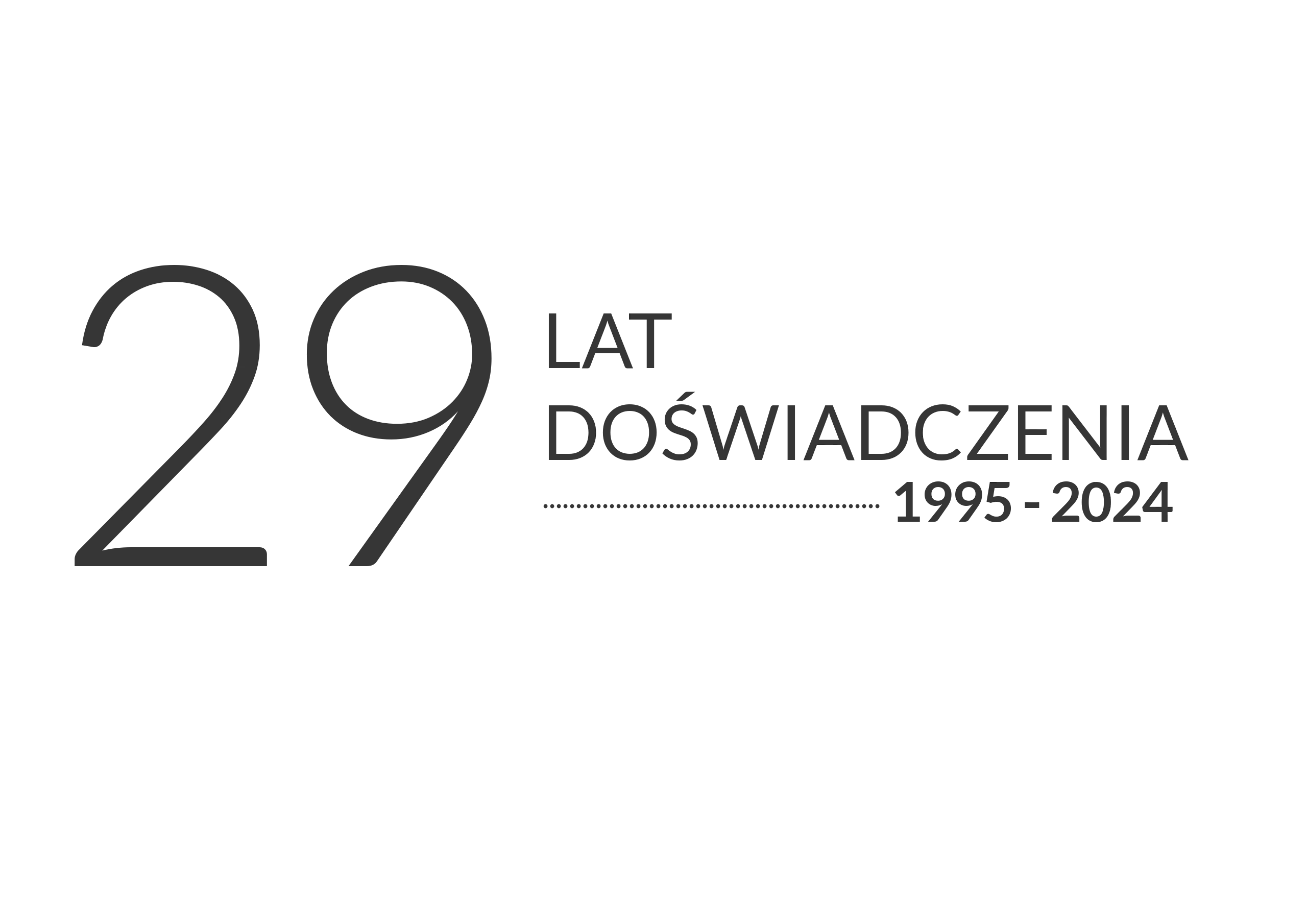 29 lat doświadczenia